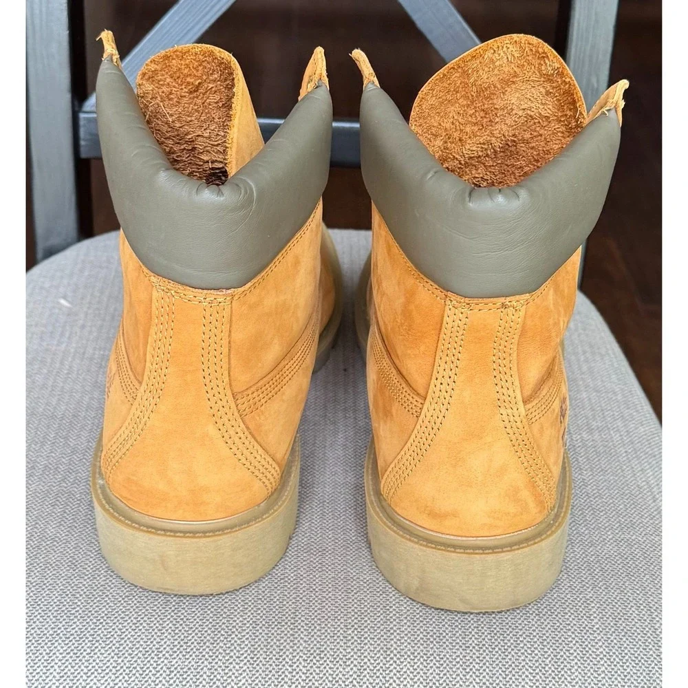 Timberland 6 inch Waterproof Wheat Nubuck Boots Men's Size (11M)